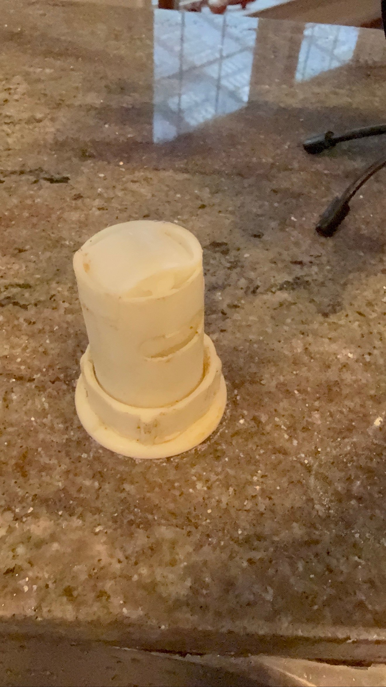 Damaged dishwasher part removed