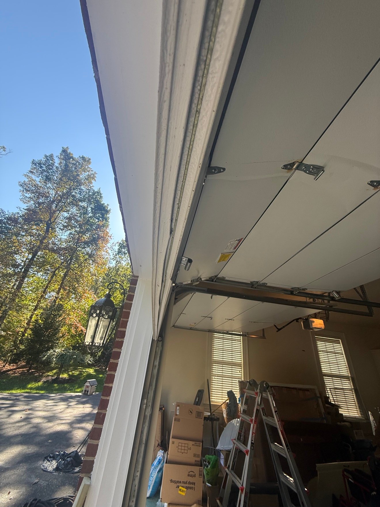 Garage door track and seal work