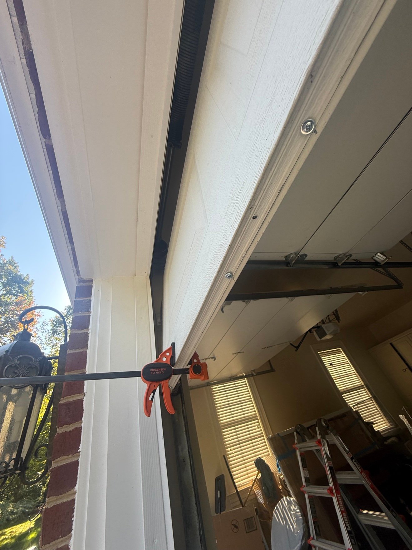 Garage door hardware refit
