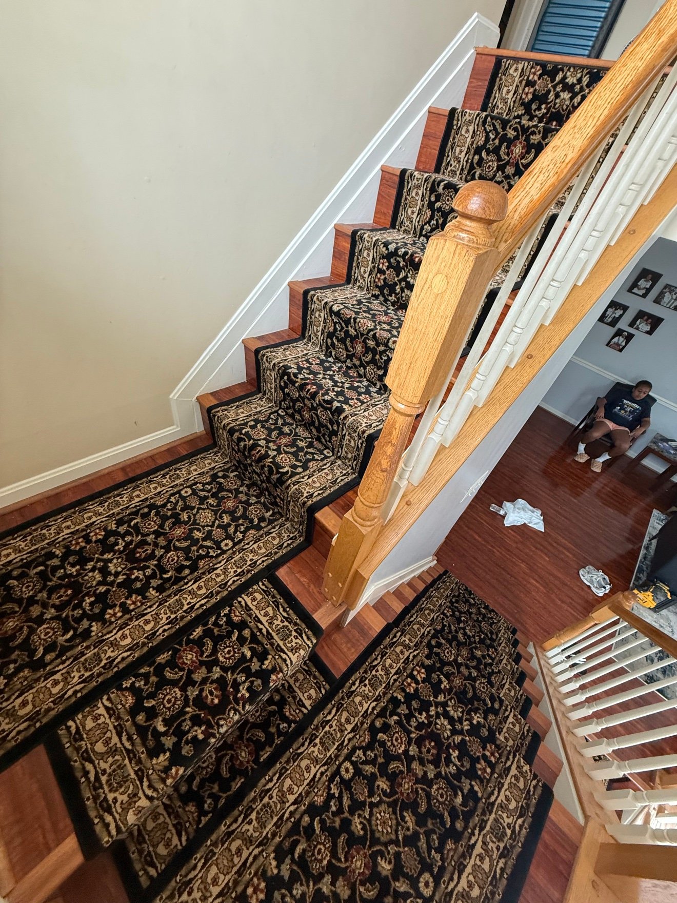Stair carpet replacement finished