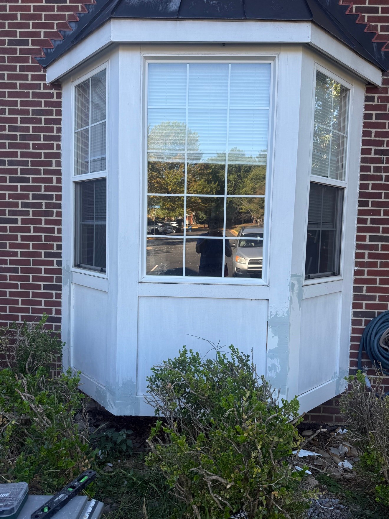 New exterior wood trim finished