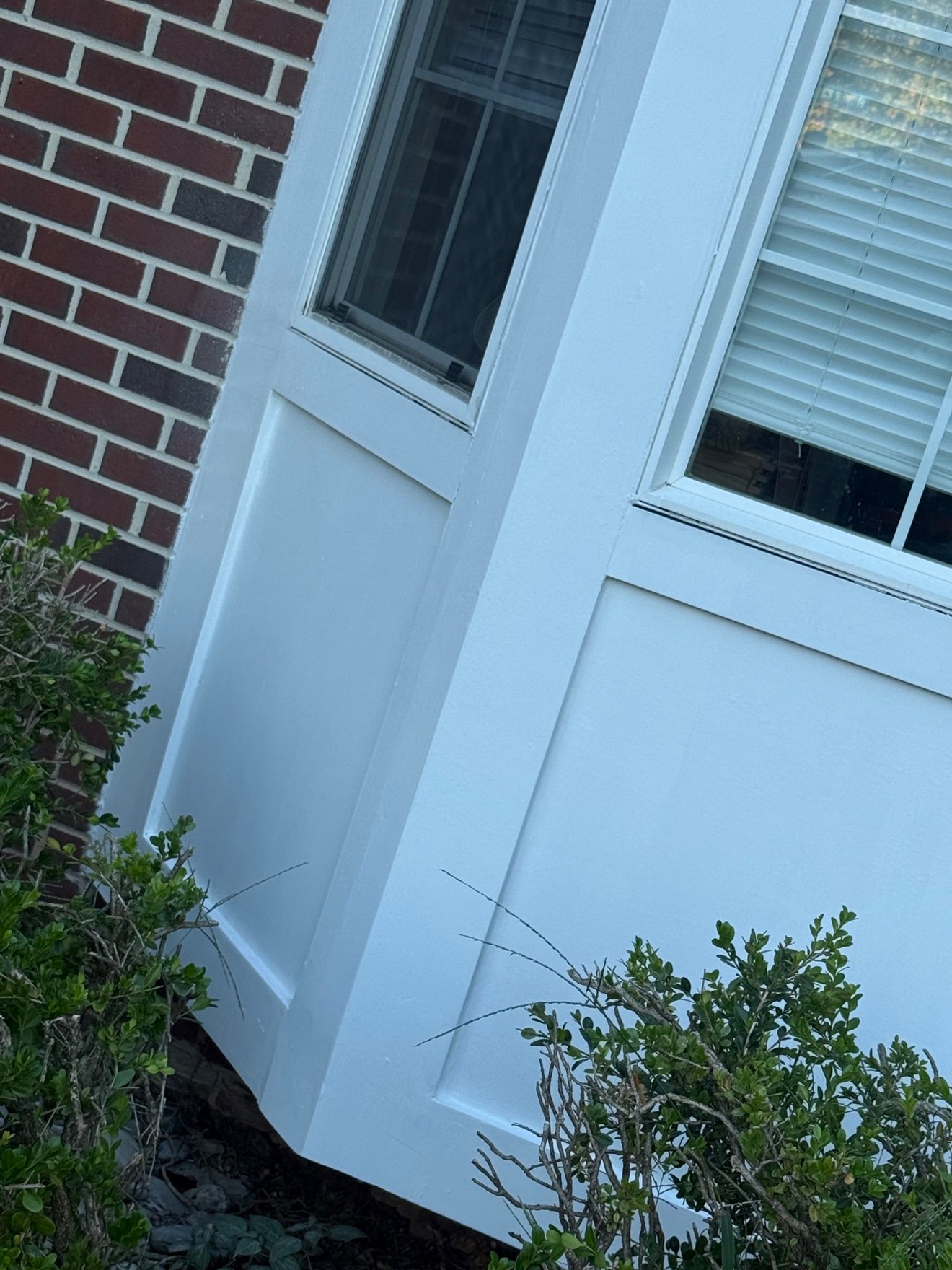 Repaired bay window